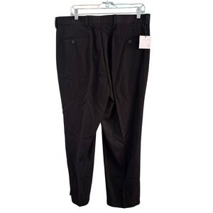 J Ferrar Mens Modern Fit Dress Pants Black Easy Care Washable 36x30 New